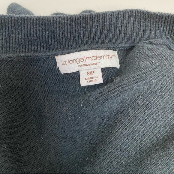 Liz Lange for Target Maternity Black V-Neck Cardigan - Picture 7 of 7